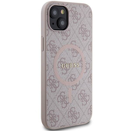 Oryginalne Etui GUESS Hardcase GUHMP14SG4GFRP do iPhone 14 (Kompatybilny z Magsafe / 4G Ring classic logo / różowy)