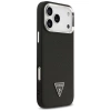 Etui Guess Grained Triangle Logo MagSafe na iPhone 17 Pro Max - czarne