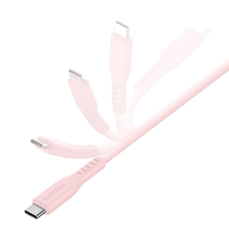ENERGEA kabel Flow USB-C - USB-C1.5m różowy/pink 240W 5A PD Fast Charge