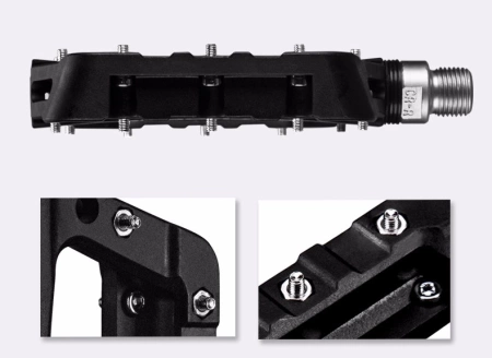 Rockbros 2017-12CBK Nylon Bicycle Pedal Set - Black