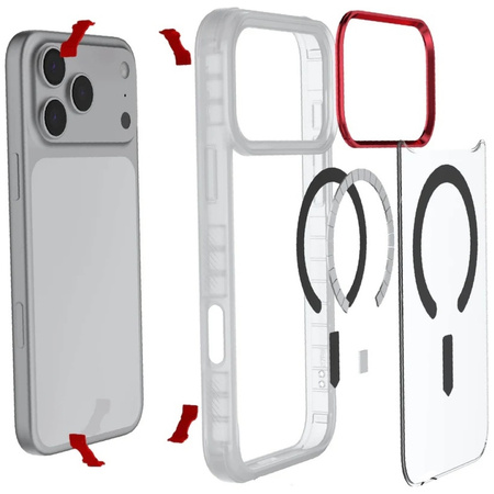 Etui Ghostek Covert MagSafe do iPhone 17 Pro Max przezroczysty