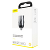 Baseus Tiny Star PPS mini inteligentna ładowarka samochodowa USB 30W Quick Charge 3.0 szary (VCHX-A0G)