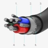 Ugreen cable USB Type C (male) to Type C (male) cable 1m black (US300)