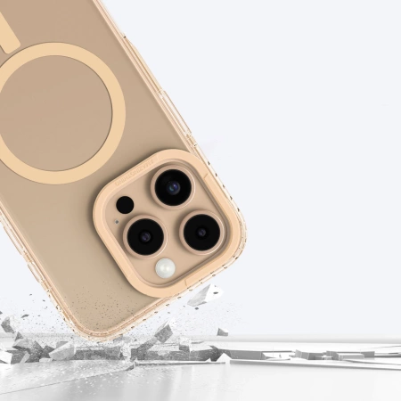 AmazingThing Titan Pro Mag Case mit Magnetring für iPhone 16 Pro – Roségold