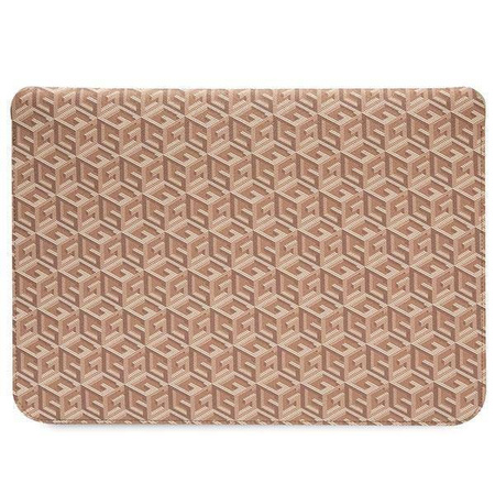 Guess GCube Stripes Tasche für einen 14-Zoll-Laptop – braun