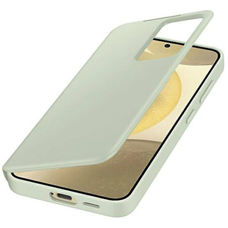 Etui Samsung Smart View Wallet EF-ZS921CGEGWW z klapką do Samsung Galaxy S24 - jasnozielone