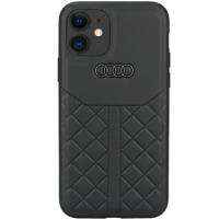Audi Genuine Leather iPhone 11 / Xr 6.1" black/black hardcase AU-TPUPCIP11R-Q8/D1-BK