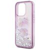 Oryginalne Etui IPHONE 16 PRO Hello Kitty Hardcase Liquid Glitter 50TH Anniversary Party (HKHCP16LL50PPU) fioletowe