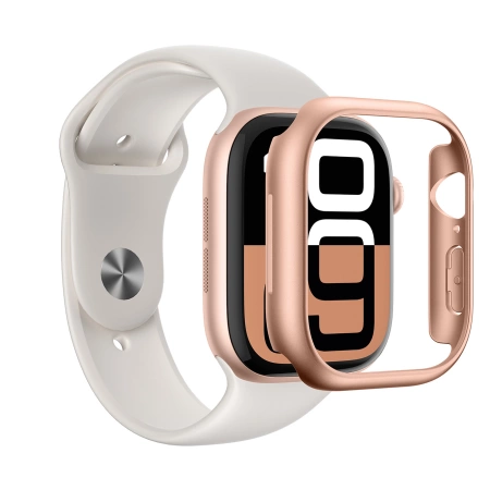 Etui AMAZINGTHING Minimal Case do Apple Watch 46mm – różowe złoto