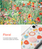 Ringke Fusion Design Armored Case Cover with Gel Frame for Samsung Galaxy S22 + (S22 Plus) transparent (Floral) (F593R31)