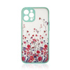 Design Case für iPhone 12 Pro Flower Case hellblau