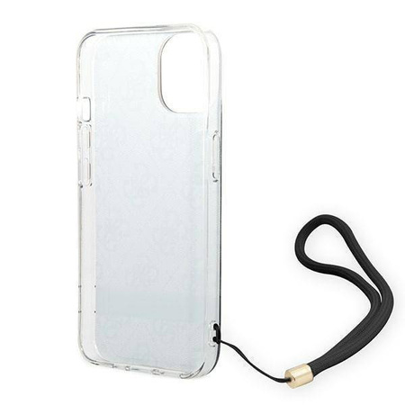 Original Case IPHONE 14 PLUS Guess Hardcase 4G Print Strap (GUOHCP14MH4STK) black