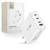 Wall Charger 100W 3x USB-C PD + QC3.0 USB Tech-Protect NC100W-GAN white