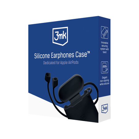 Accessories - Apple AirPods 4 - 3mk Silicone AirPods Case Black