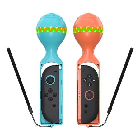 Pakiet akcesoriów rodzinnych 23 w 1 do konsoli Nintendo Switch 2 - zestaw pomarańczowy i niebieski