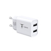 ŁAD SIEC T-PHOX POCKET SERIES 2xUSB TCC-224 12W 2.4A WHITE