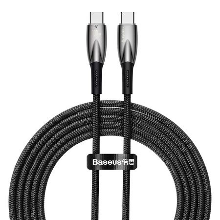 BASEUS kabel Typ C do Typ C Power delivery 100W Glimmer Series CADH000801 2m czarny
