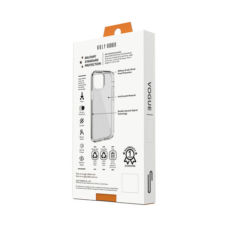 Ugly Rubber nakładka Vogue do iPhone 15 Pro 6,1&quot; transparentna