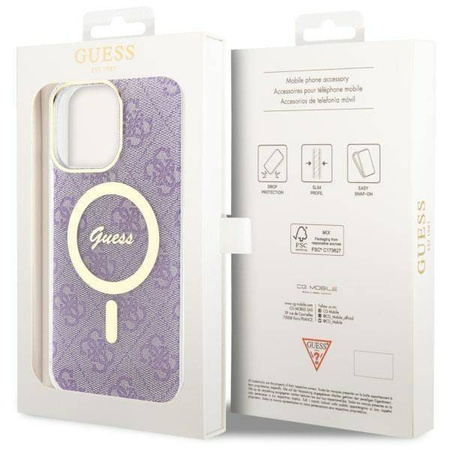 Guess GUHMP14XH4STU iPhone 14 Pro Max 6,7&quot; lila/lila Hardcase 4G MagSafe