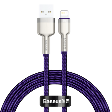 Baseus Cafule Series Metal Data Cable USB to IP 2.4A 1m Purple