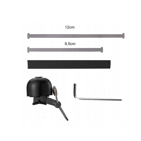 Rockbros 15-1BBK retro bicycle bell - black