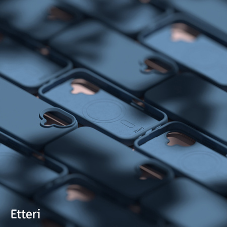 Nakładka Etteri Silicone Mag do iPhone 16 6,1" ciemnoniebieska