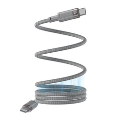 Yesido magnetyczny Kabel CA172C 60W Type-C - Type-C 1m 3A, GRAY / SZARY