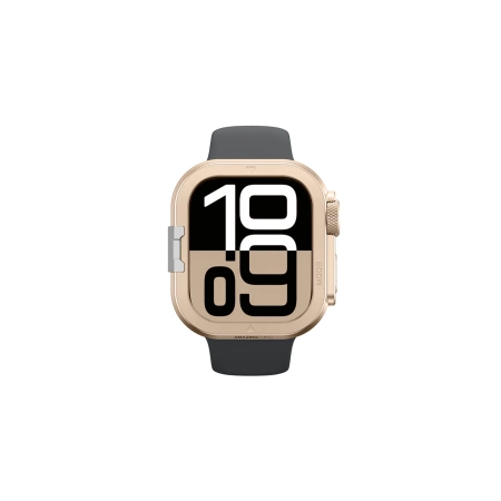 AmazingThing Titan Pro Metal Case for Apple Watch 11 46mm Aluminum - Gold