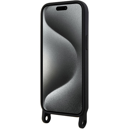 Etui Karl Lagerfeld Crossbody Silicone Ikonik do iPhone 15 - czarne