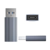 Adapter USB-C na USB-A - szary
