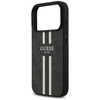 GUESS futerał do IPHONE 17 Pro kompatybilny z MagSafe GUHMP17LP4RPSK (4G Printed Stripes) czarny