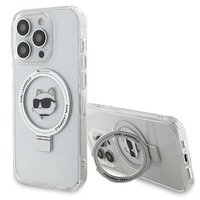 Karl Lagerfeld KLHMP15XHMRSCHH iPhone 15 Pro Max 6,7" weiß/weiß Hardcase Ring Stand Choupette Head MagSafe