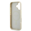 Guess GUHMP16SPGHSMME iPhone 16 6.1" beżowy/beige hardcase Grained Ring MagSafe