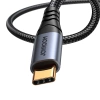 Joyroom kabel audio stereo AUX 3,5 mm mini jack - USB-C do telefonu 1,2m czarny (SY-A07)