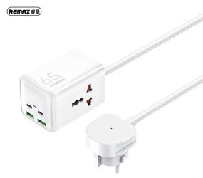 ŁAD SIEC REMAX GAN POWER STRIP 65W RP-U157 2xUSB+2xUSB-C 1.5M WHITE