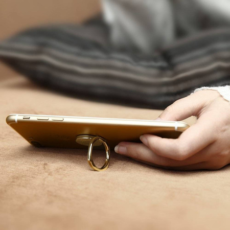 Baseus Privity samoprzylepny uchwyt ring podstawka do telefonu złoty (SUMQ-0V)