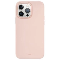 Etui UNIQ Lino Hue Magclick Charging do iPhone 15 Pro Max - różowe