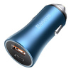 Baseus Golden Contactor Pro Dual Quick Charger Car Charger U+C 40W Blue