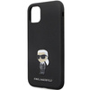 Karl Lagerfeld nakładka do iPhone 11 KLHCN61SMHKNPK czarna HC Silicone Ikonik Metal Pin