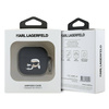 Schutzhülle für APPLE AIRPODS 4 Karl Lagerfeld Silicone Karl&Chaupette Head 3D (KLA4RUNKCHK) schwarz