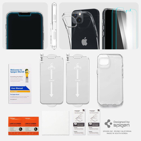 Spigen CRYSTAL PACK IPHONE 14 PLUS CRYSTAL CLEAR