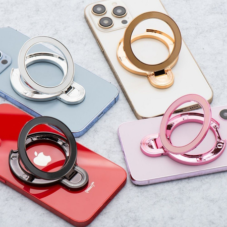 Stojak na telefon CIRCLE - naklejany - złoty