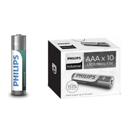BATERIA ALKALICZNA PHILIPS AAA  ALKALINE LR03I10C/ 10szt INDUSTRIAL