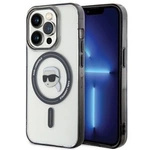 Karl Lagerfeld KLHMP15XHKHNOTK iPhone 15 Pro Max 6,7&quot; transparentes Hardcase IML Karl`s Head MagSafe