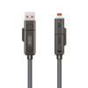 XO kabel NB275 4w1 USB-C - Lightning + USB + USB-C 60W 1,0m szary