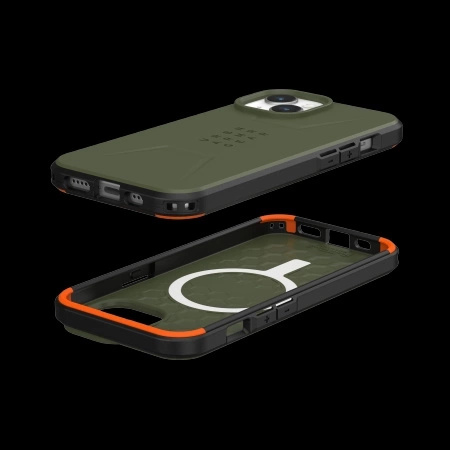 Etui UAG Civilian MagSafe do iPhone 15 - zielone