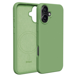 Nakładka Etteri Silicone Mag do iPhone 16 Plus 6,7" jasnozielona