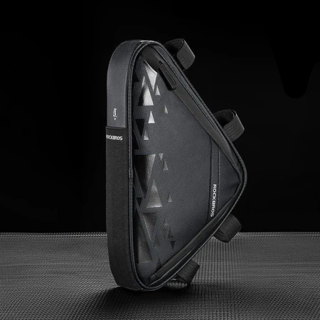 Rockbros B39-2 wasserdichte Rahmen-Fahrradtasche – Schwarz