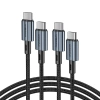 Choetech XCC-1014 USB-C / USB-C PD 60W Kabel – grau