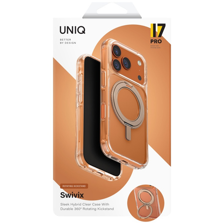 Etui UNIQ Swivix do iPhone 17 Pro 360    Rotating Kickstand złoty